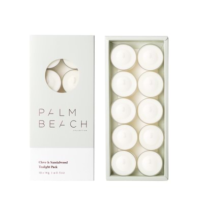 PALM BEACH COLLECTION Clove & Sandalwood Tealight Pack