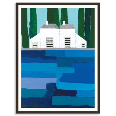 LAKE HOUSE Framed Print