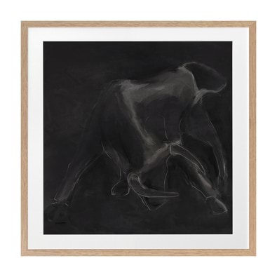 CONTOURS CHARGE Framed Print