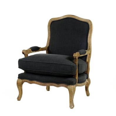 FRENCH PROVINCIAL Fabric Occasional Armchair