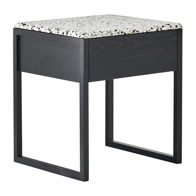AMNEVILLE Terrazo Bedside Table