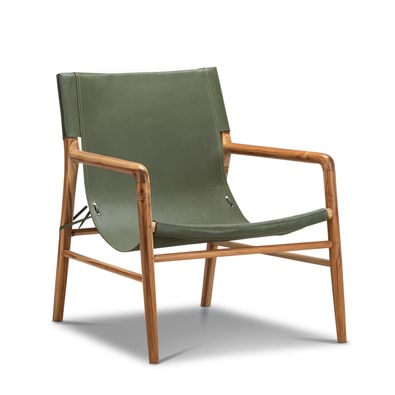 HIROYOSHI Leather Occasional Armchair