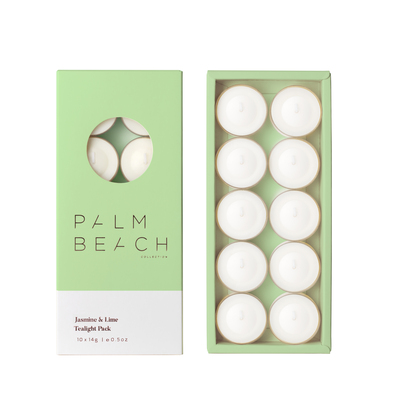 PALM BEACH COLLECTION Jasmine & Lime Tealight Pack