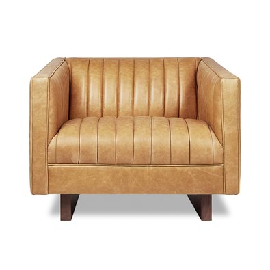 WALLACE Leather Occasional Armchair