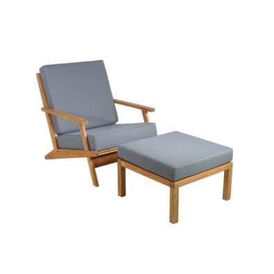 MAHON Set of 2 Occasional Chair and Footrest