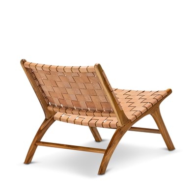 CASEY Woven Leather Armchair