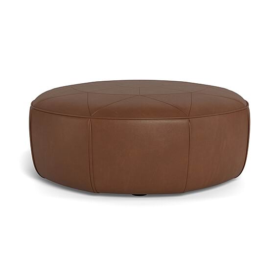 COMPASS Leather Ottoman