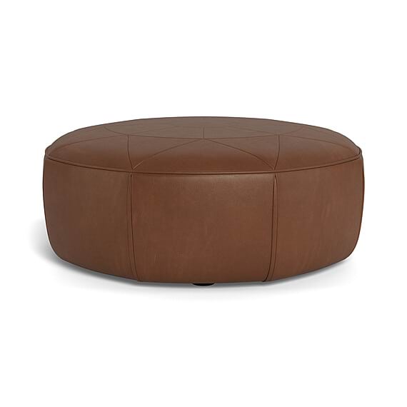 COMPASS Leather Ottoman