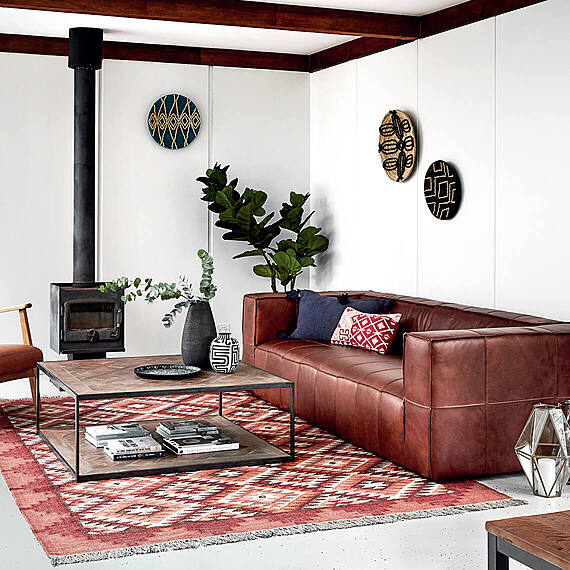 ATLAS Leather Sofa