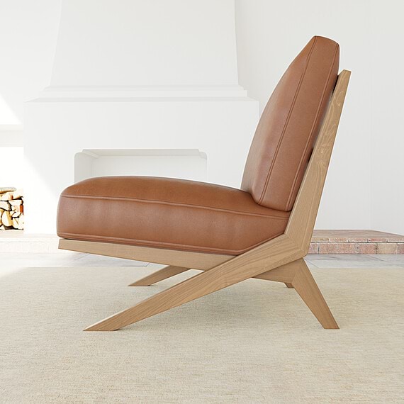 PALM SPRING Leather Occasional Chair