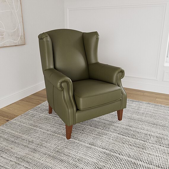 CLASSIC WING Leather Occasional Armchair