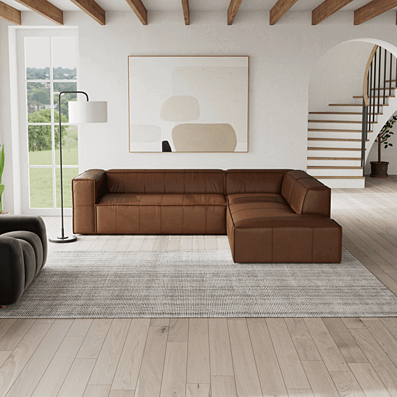 ATLAS Leather Modular Sofa