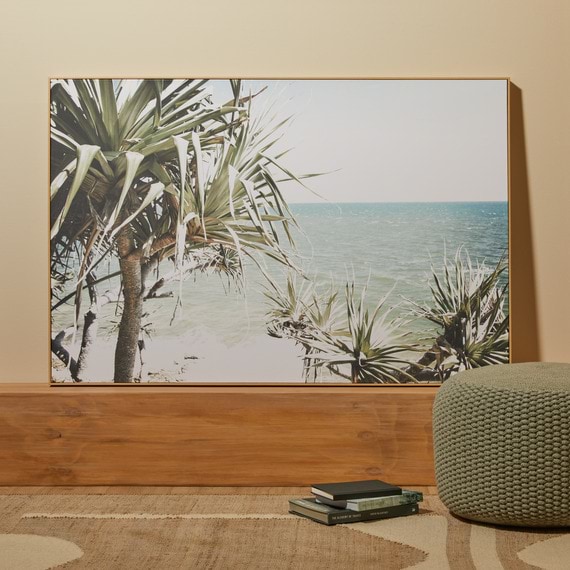 SUNSHINE SHORE Framed Canvas