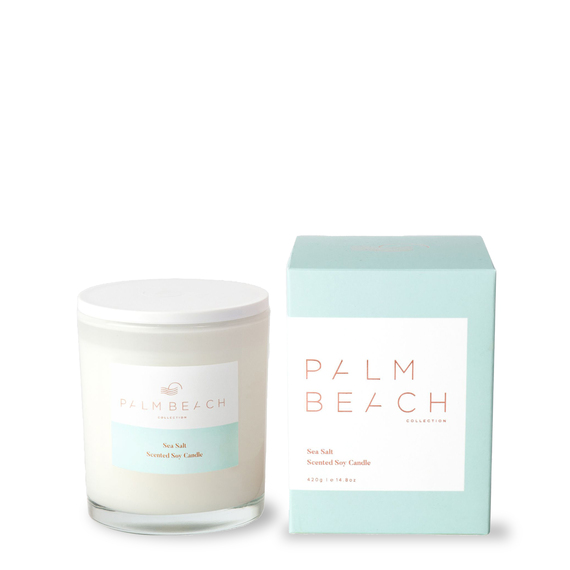 PALM BEACH COLLECTION Sea Salt 420g Standard Candle