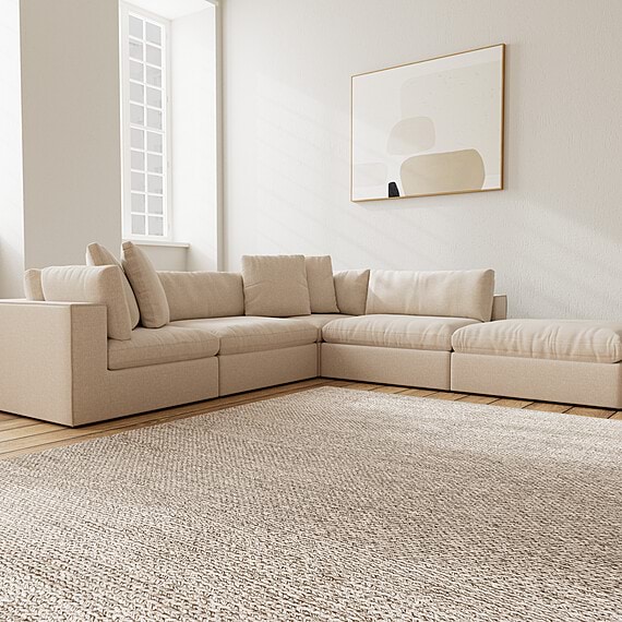 SALSIE Fabric Modular Sofa