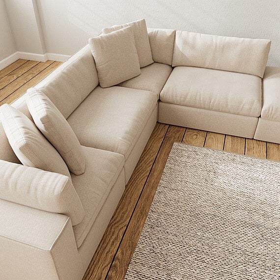 SALSIE Fabric Modular Sofa