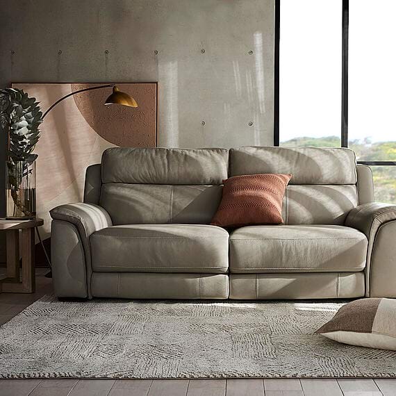 ASHER Leather Electric Recliner Sofa