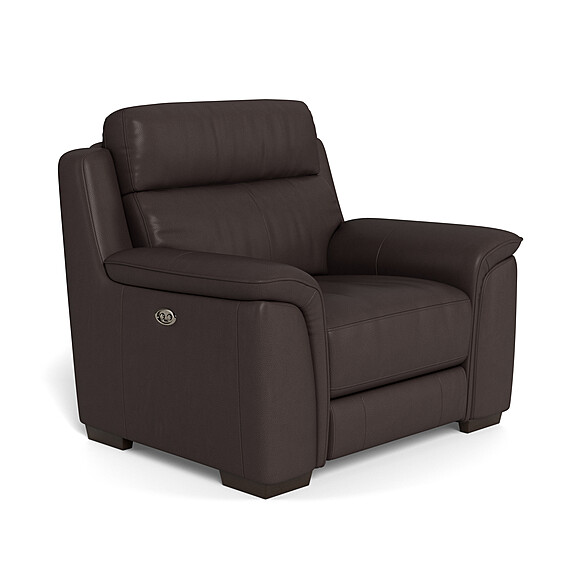 ASHER Leather Electric Recliner Armchair