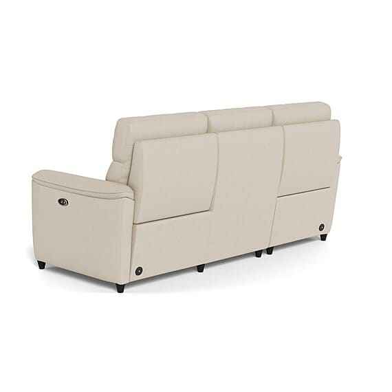 DEXTER Leather Battery Recliner Sofa