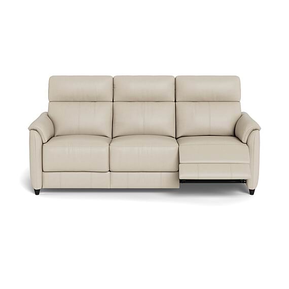 DEXTER Leather Battery Recliner Sofa