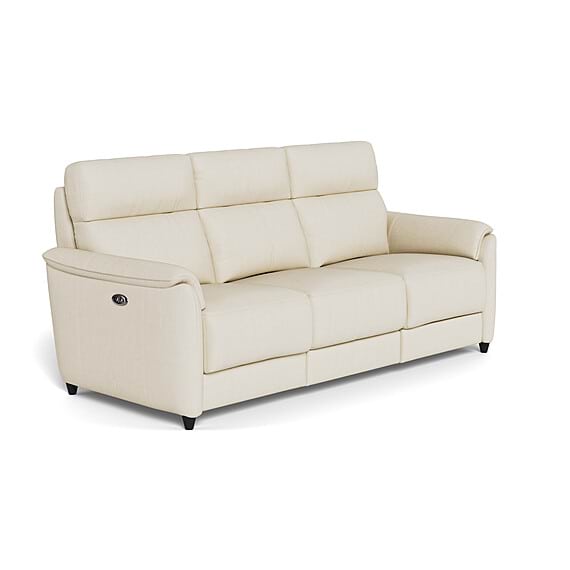 DEXTER Leather Battery Recliner Sofa