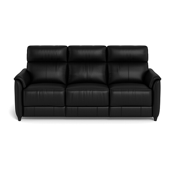 DEXTER Leather Battery Recliner Sofa