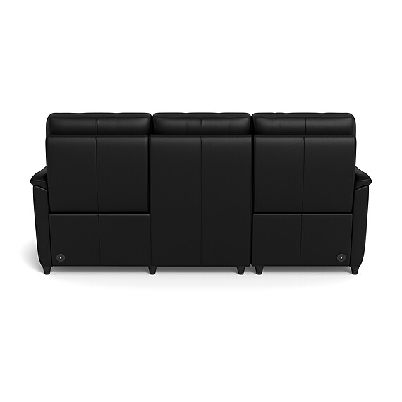 DEXTER Leather Battery Recliner Sofa