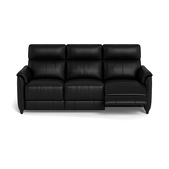 DEXTER Leather Battery Recliner Sofa