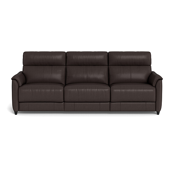 DEXTER Leather Battery Recliner Sofa