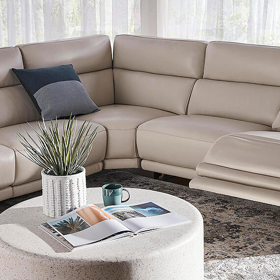 STERLING Leather Electric Recliner Modular Sofa