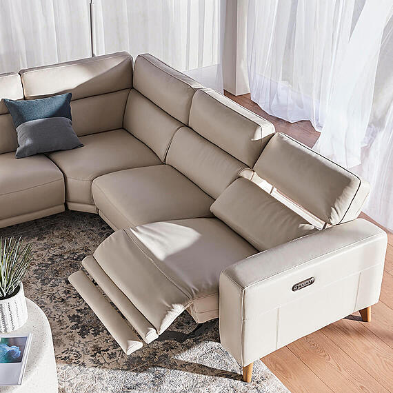 STERLING Leather Electric Recliner Modular Sofa