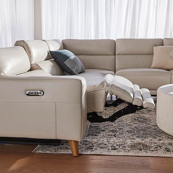 STERLING Leather Electric Recliner Modular Sofa