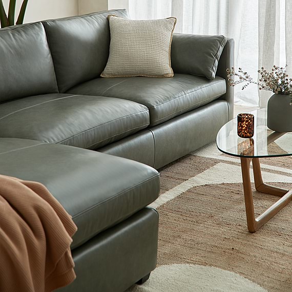 MOMBA Leather Modular Sofa