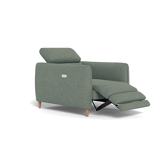 HUGO Fabric Electric Recliner Armchair