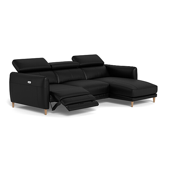 HUGO Leather Electric Recliner Modular Sofa