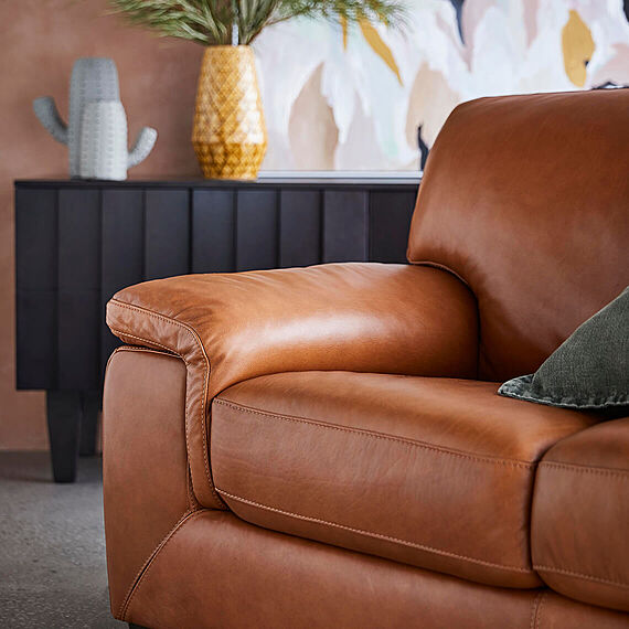 BARRET Leather Sofabed