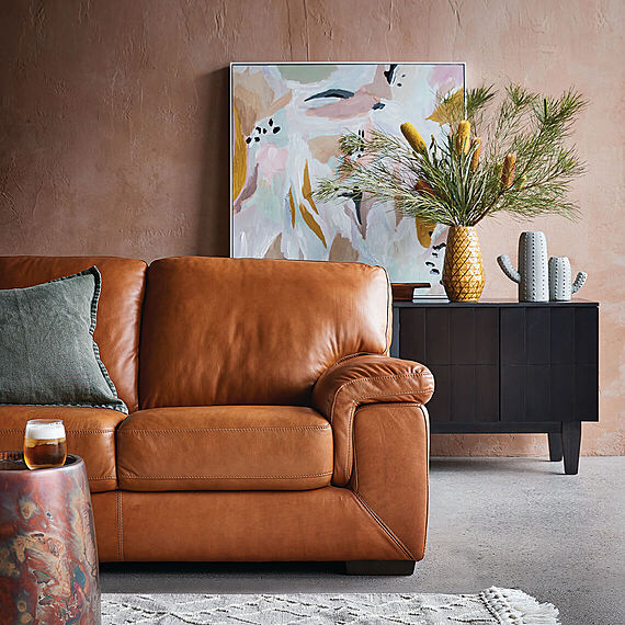 BARRET Leather Sofa