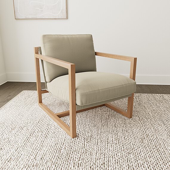 CUBIST Fabric Occasional Armchair