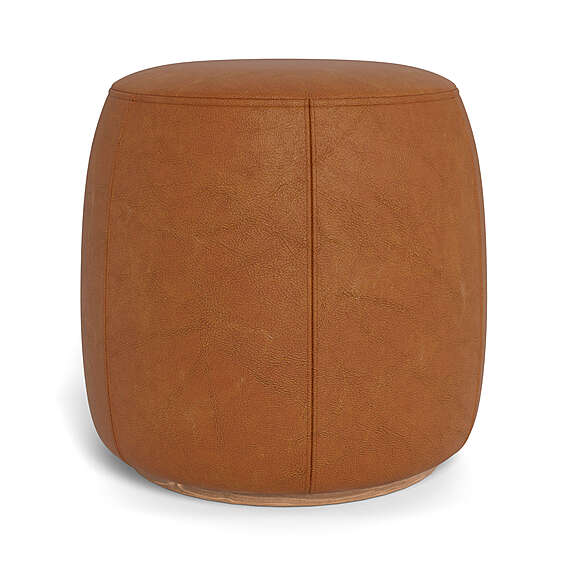 POD Leather Ottoman