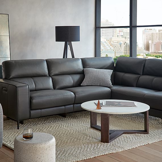 CONNERY Leather Electric Recliner Modular Sofa