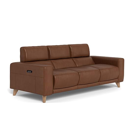 STERLING Leather Battery Recliner Sofa