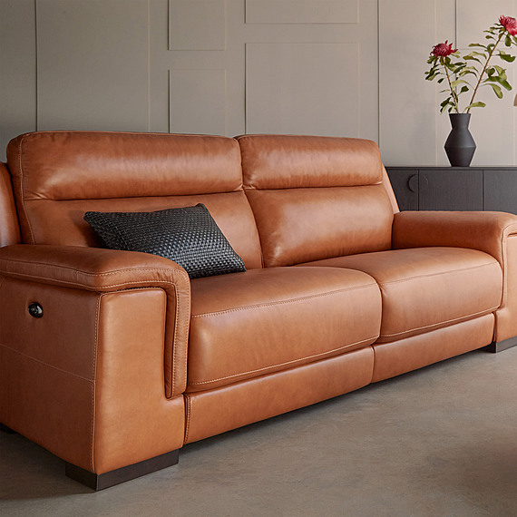 BARRET Leather Electric Recliner Sofa