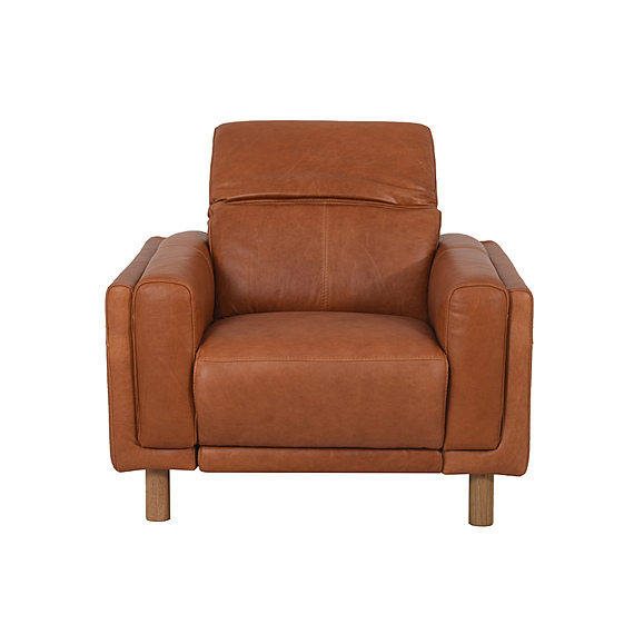 HENRY Leather Battery Recliner Armchair