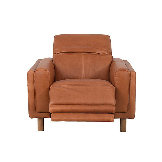 HENRY Leather Battery Recliner Armchair