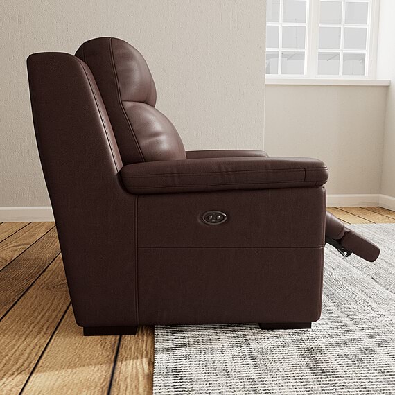 BARRET Leather Electric Recliner Armchair