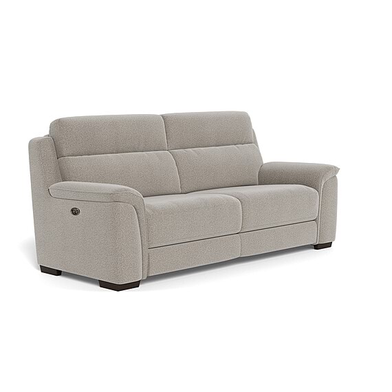 ASHER Fabric Battery Recliner Sofa