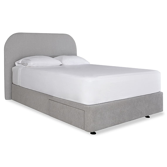 TOORAK Rounded Platform Bed with 2 Drawers