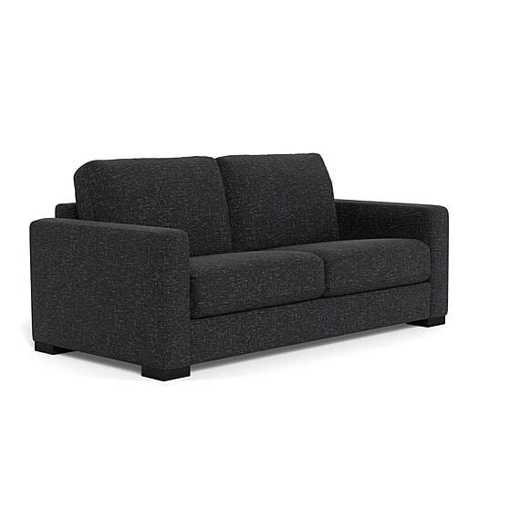 AUTOGRAPH Fabric Contemporary Sofabed with Low Black Tone Legs