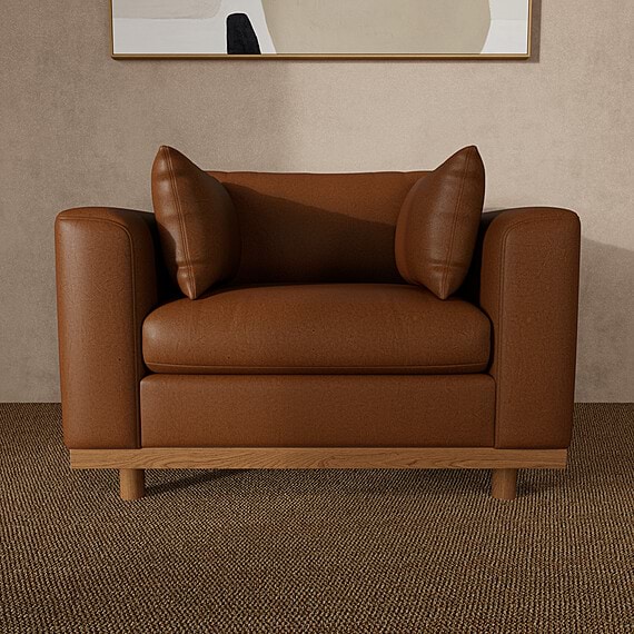 DAPHNE Leather Armchair