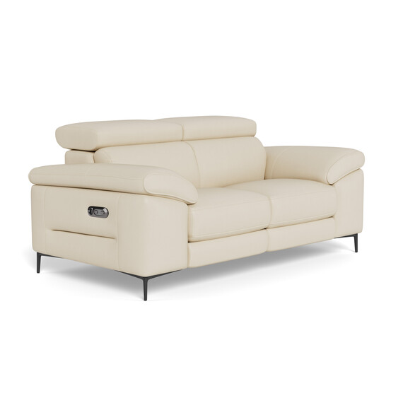 CORA Leather Battery Recliner Sofa